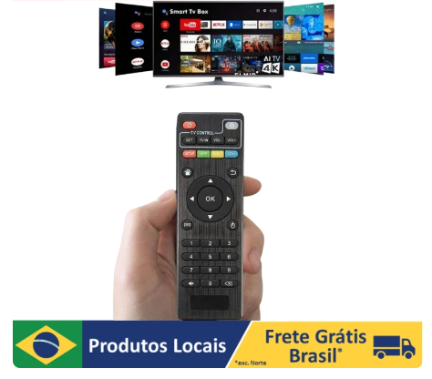 Controle remoto TV Box, 4K, Mx9, Tx3, Tx9, Tx2, Mxq Pro