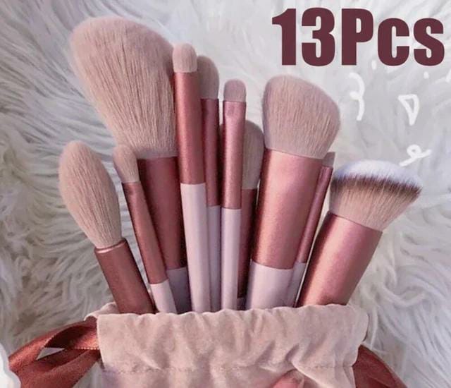 Kit 13 PCS Pincéis de Maquiagem