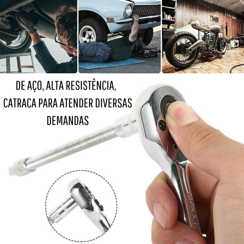 Kit 46 Chave Catraca Jogo De Soquetes Allen Torx Ferramentas